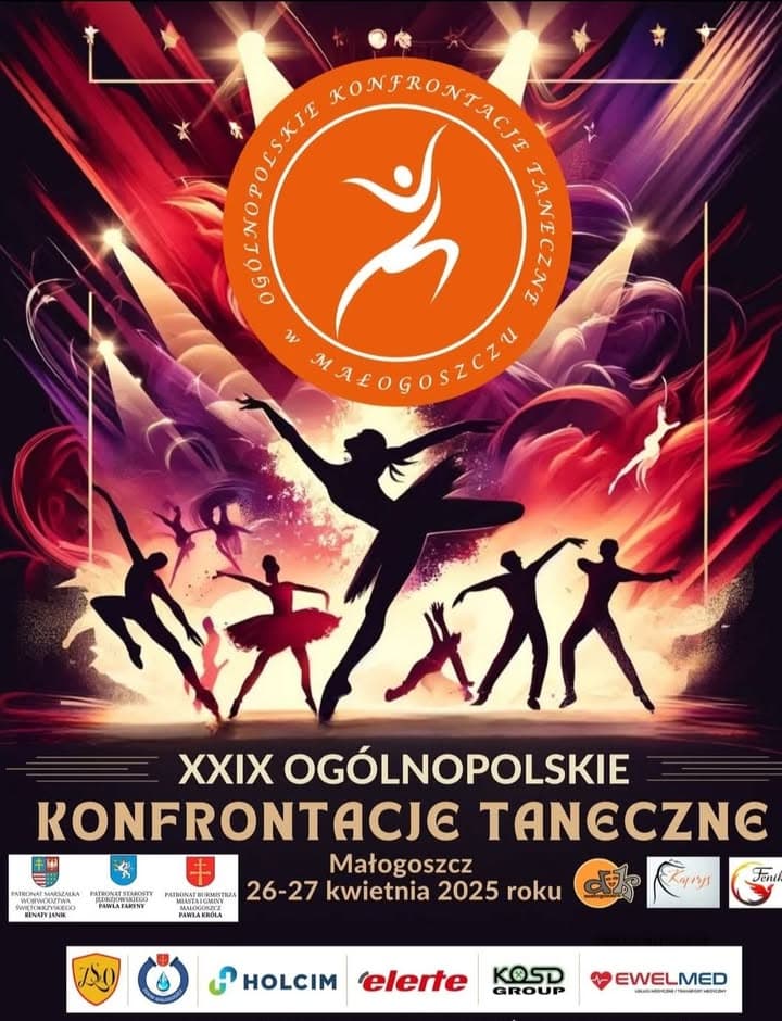 To już dzisiaj📢 startujemy w Ogólnopolskim Turniej Tanecznym💃🕺💃 w Małogoszczu