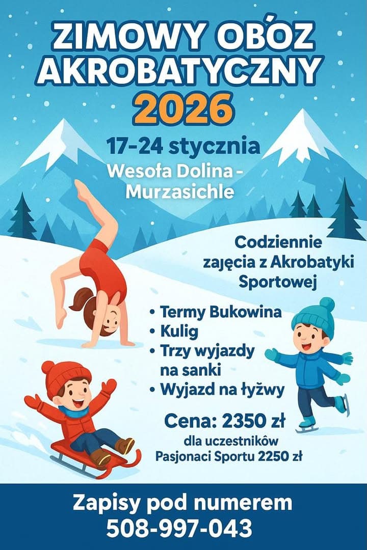 🎉 Zimowy Obóz Akrobatyczny 2026